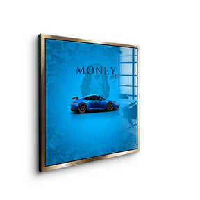 Money easy Blue - Acrylglas