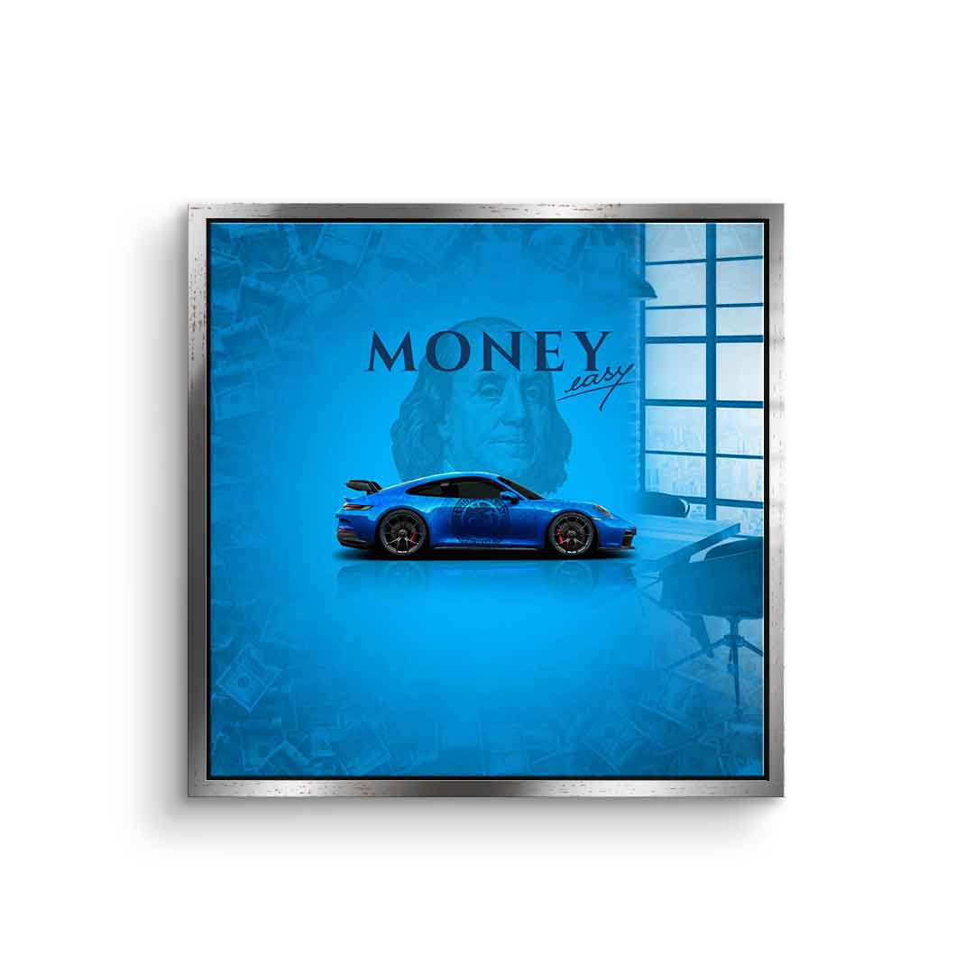 Money easy Blue - Acrylglas