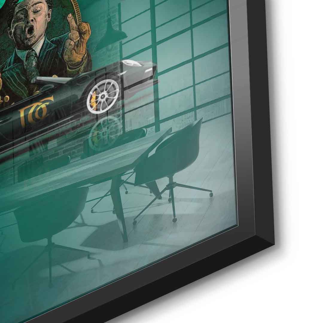 Money easy Green - Acrylglas