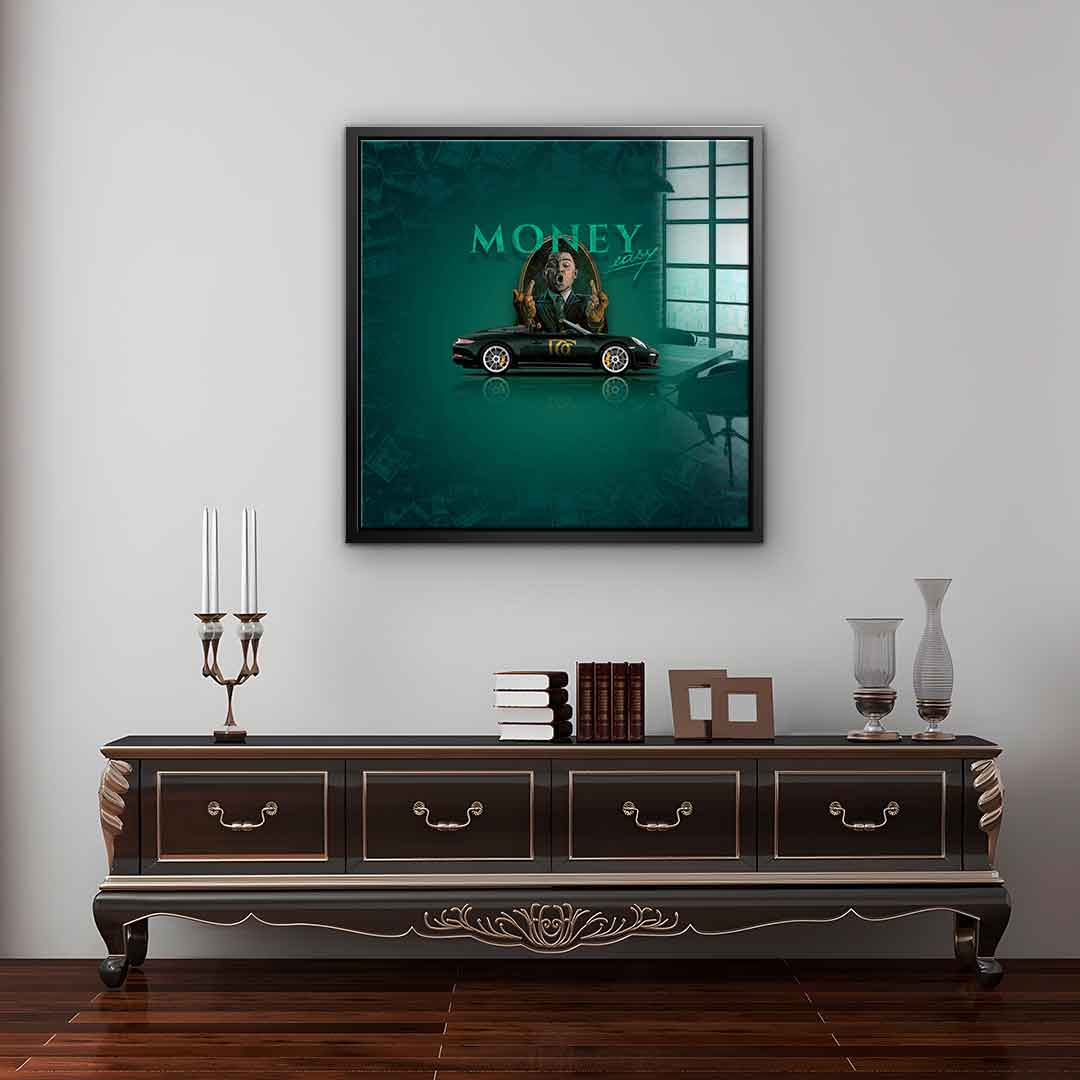 Money easy Green - Acrylic glass