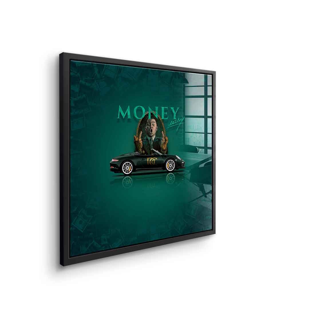 Money easy Green - Acrylglas