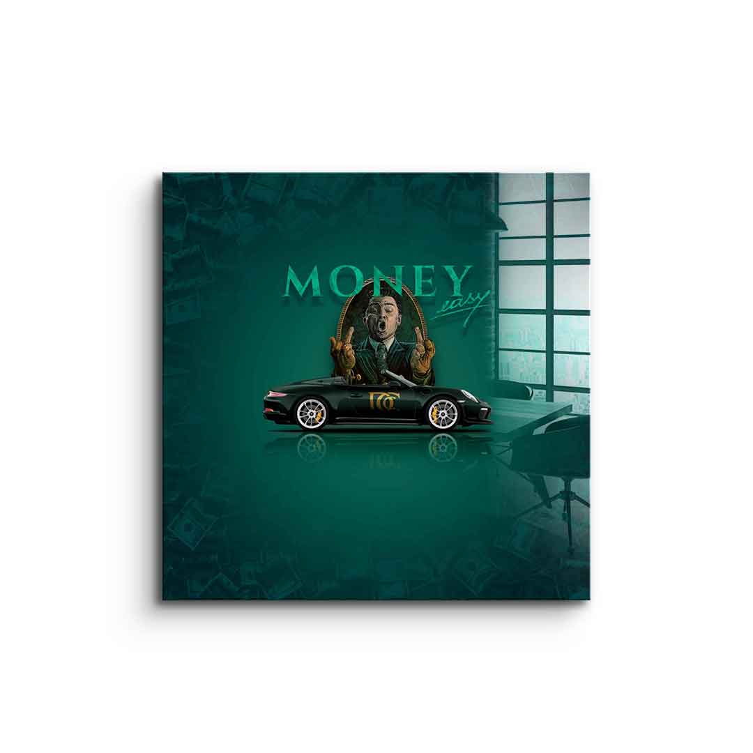 Money easy Green - Acrylic glass