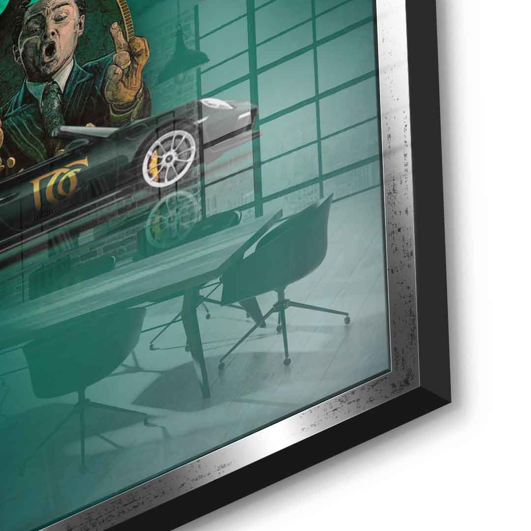 Money easy Green - Acrylglas