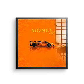 Money easy Yellow - Acrylglas