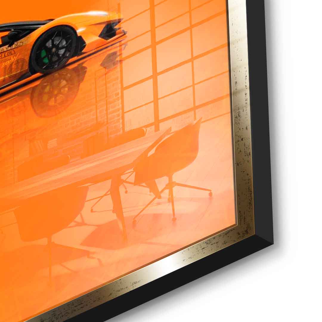 Money easy Yellow - Acrylglas