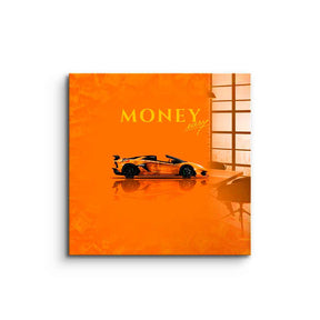 Money easy Yellow - Acrylglas