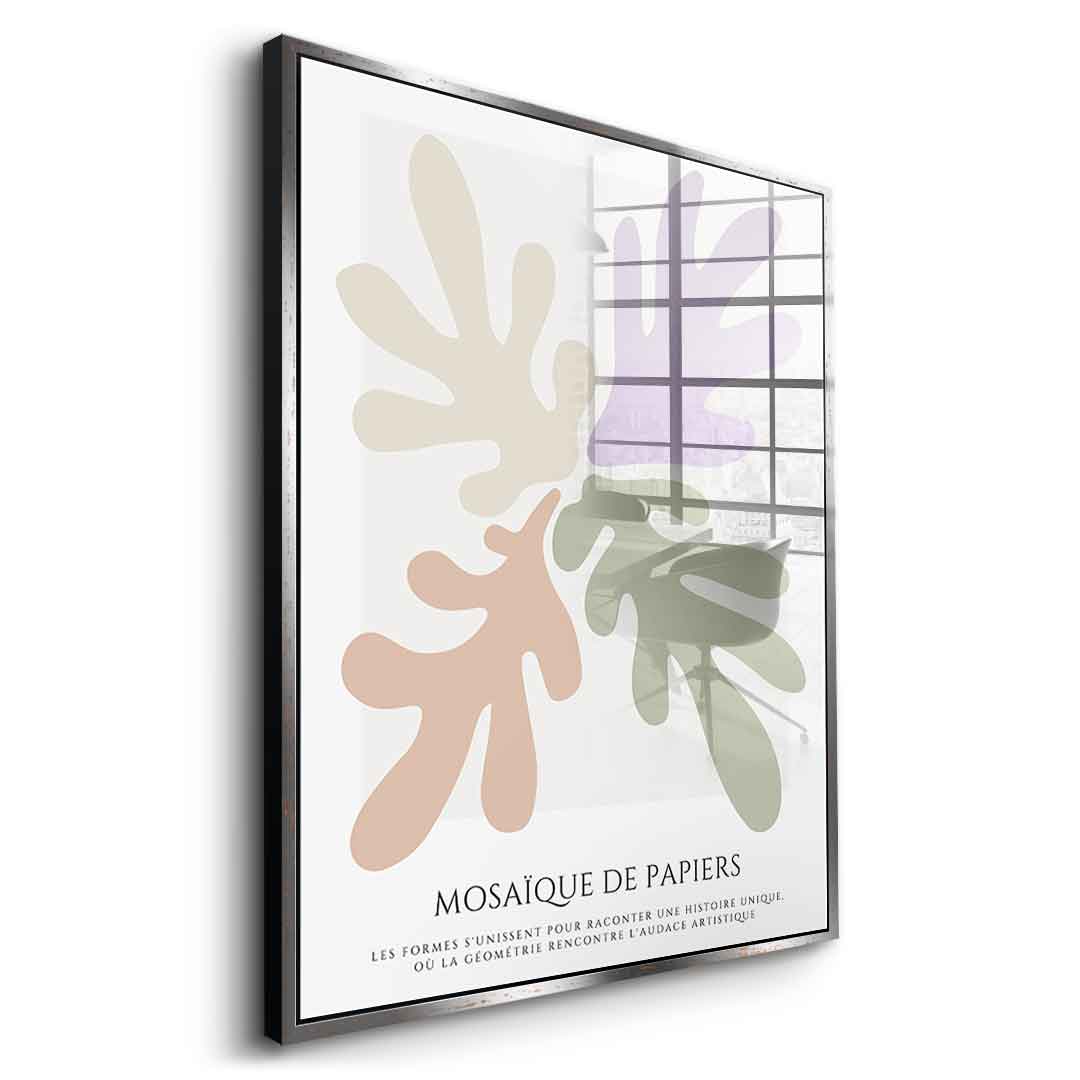 Mosaique de papiers 2 - Acrylglas