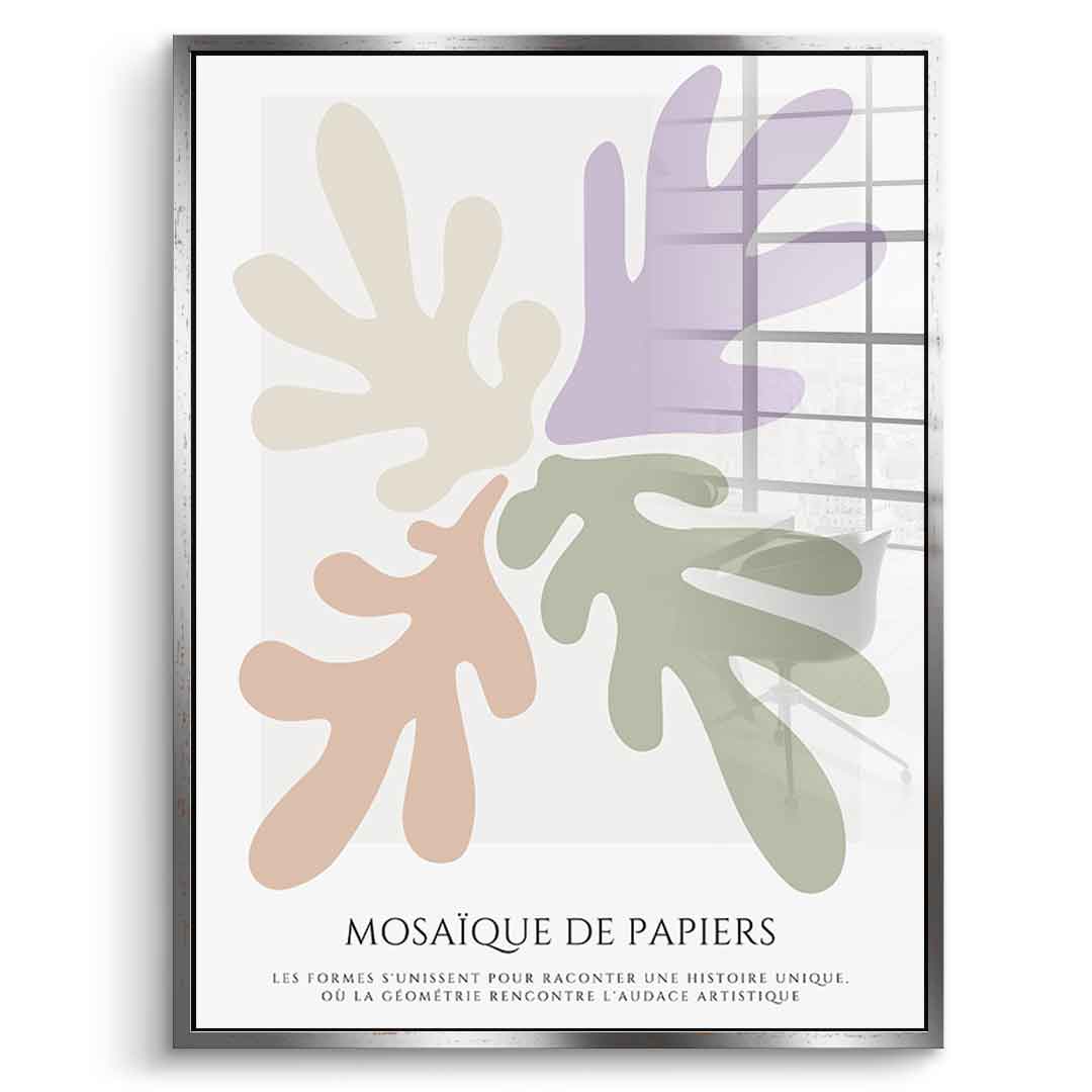 Mosaique de papiers 2 - acrylic glass