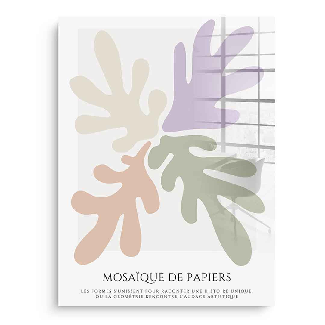 Mosaic of Papers 2 - Acrylic Glass