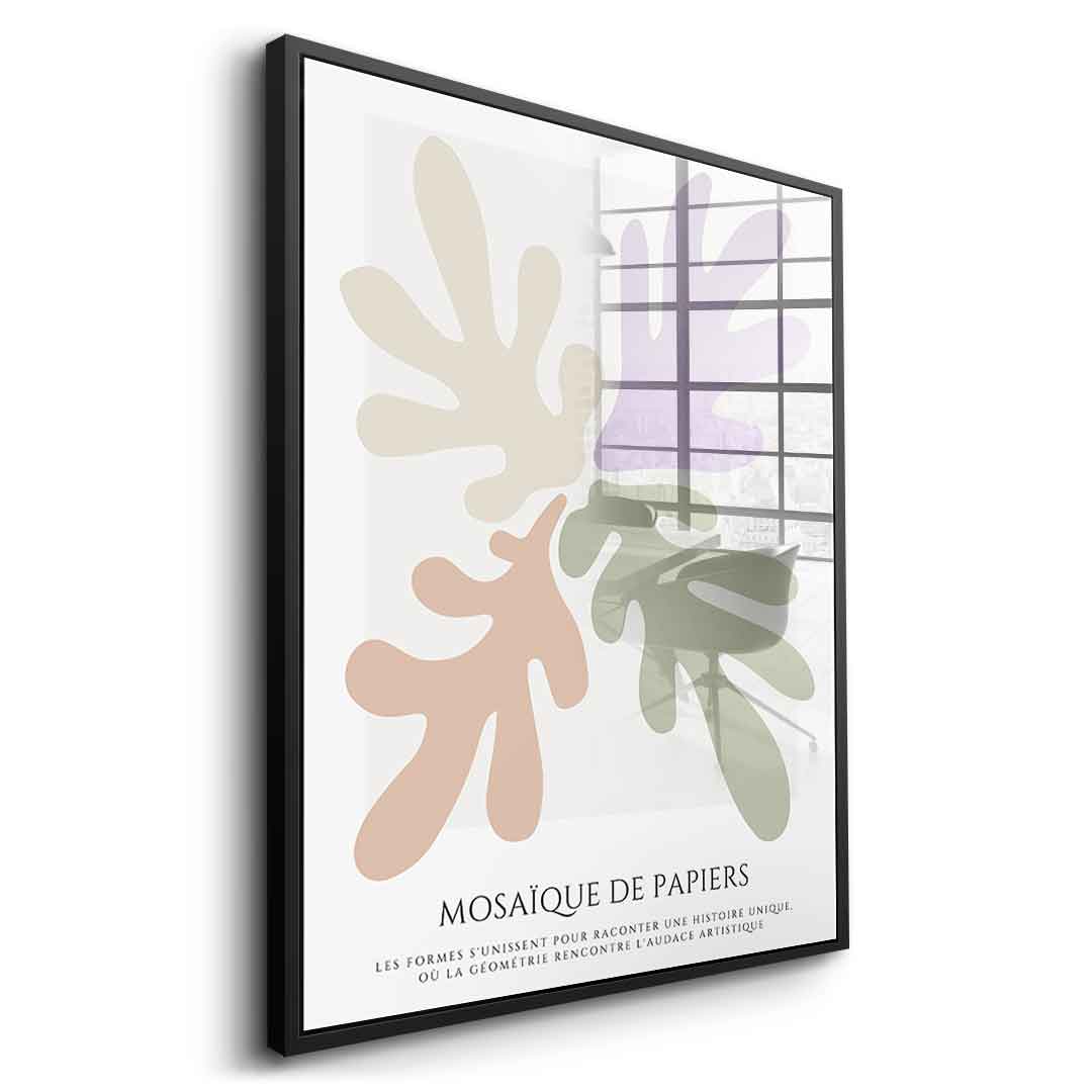 Mosaique de papiers 2 - acrylic glass