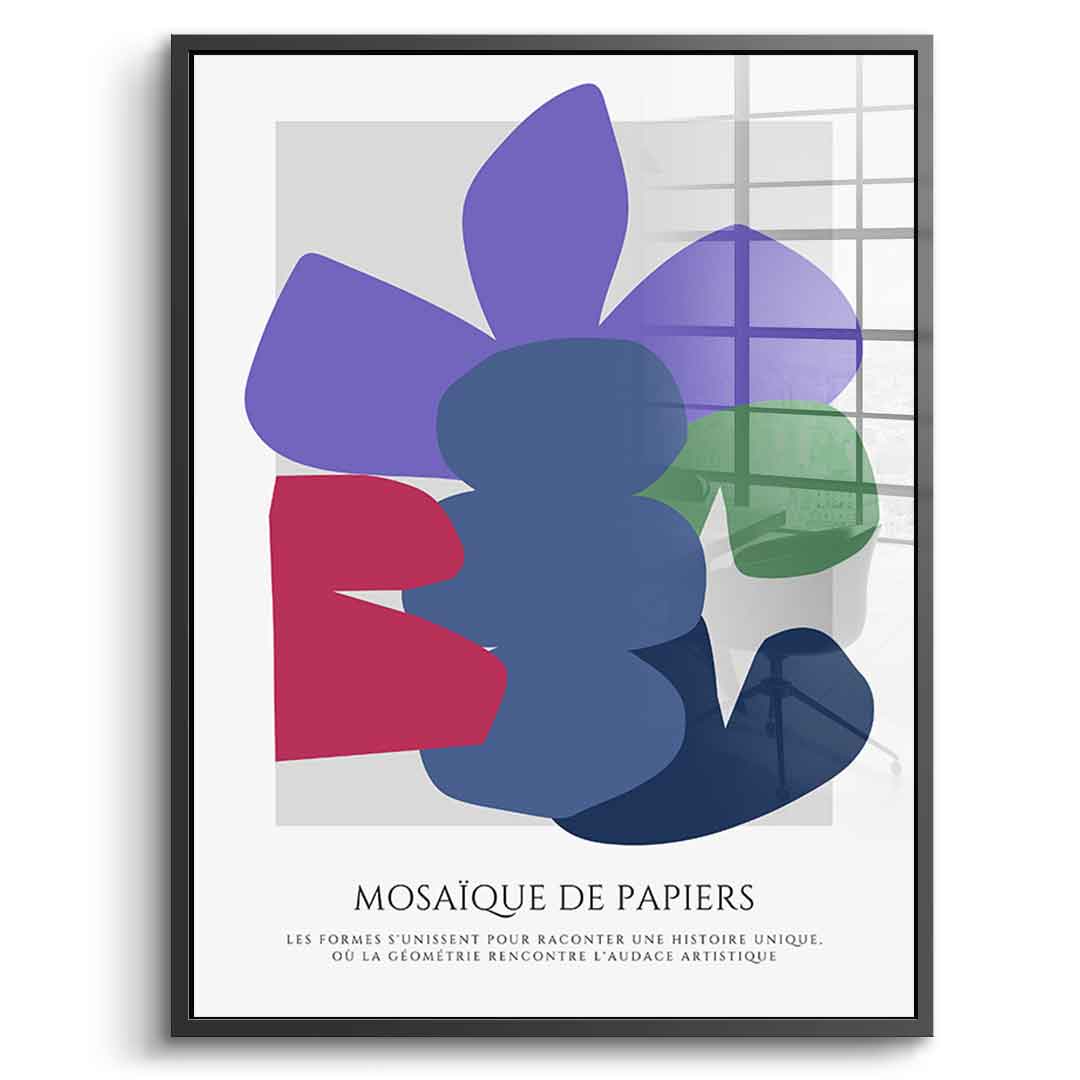 Mosaique de papiers 4 - acrylic glass