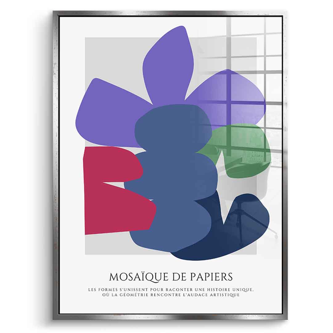 Mosaique de papiers 4 - acrylic glass