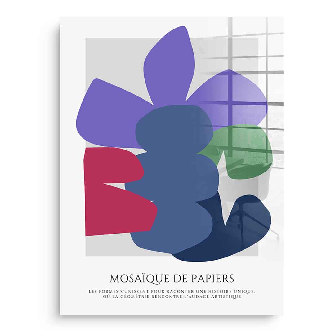 Mosaique de papiers 4 - Acrylglas