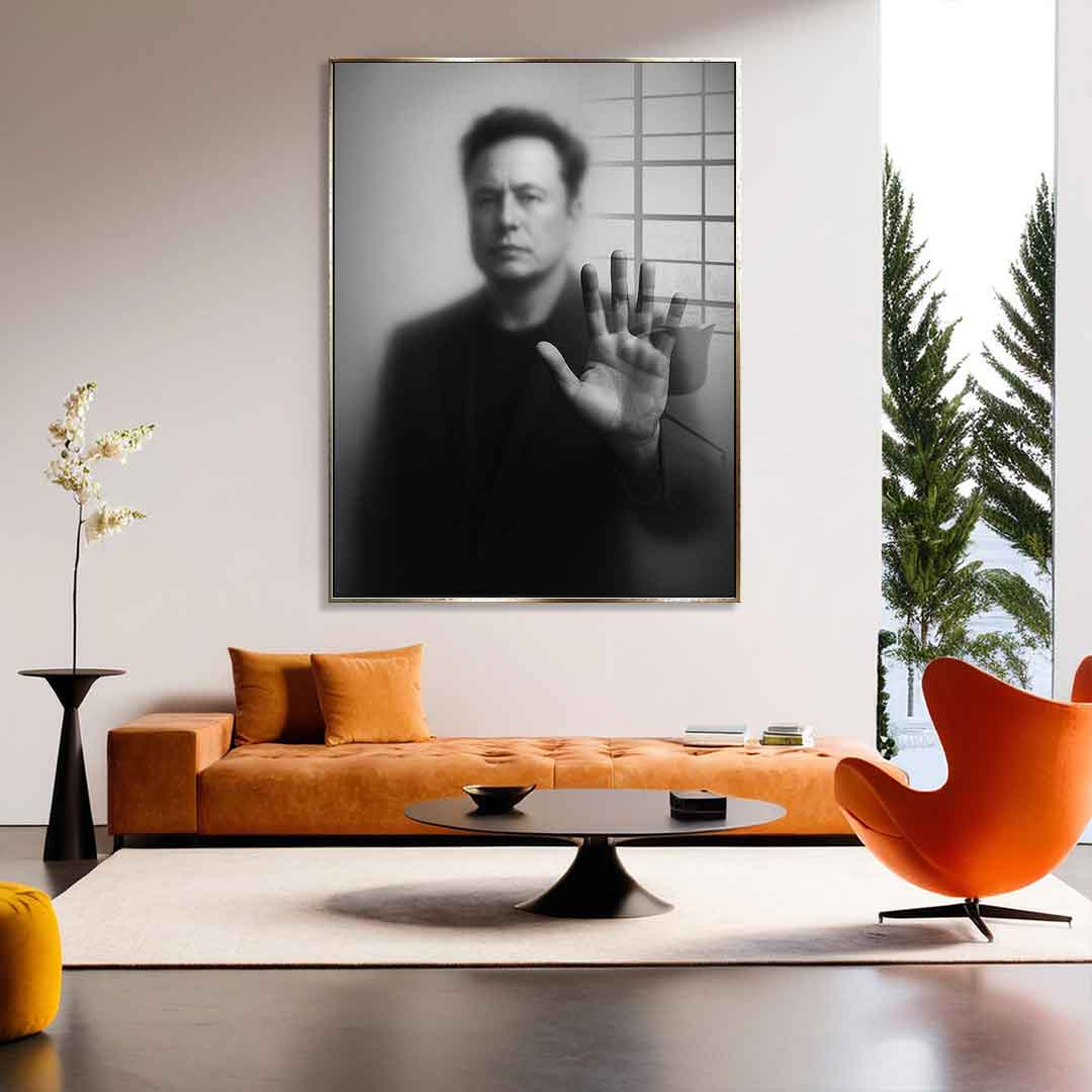 Musk's Silhouette - Acrylic Glass