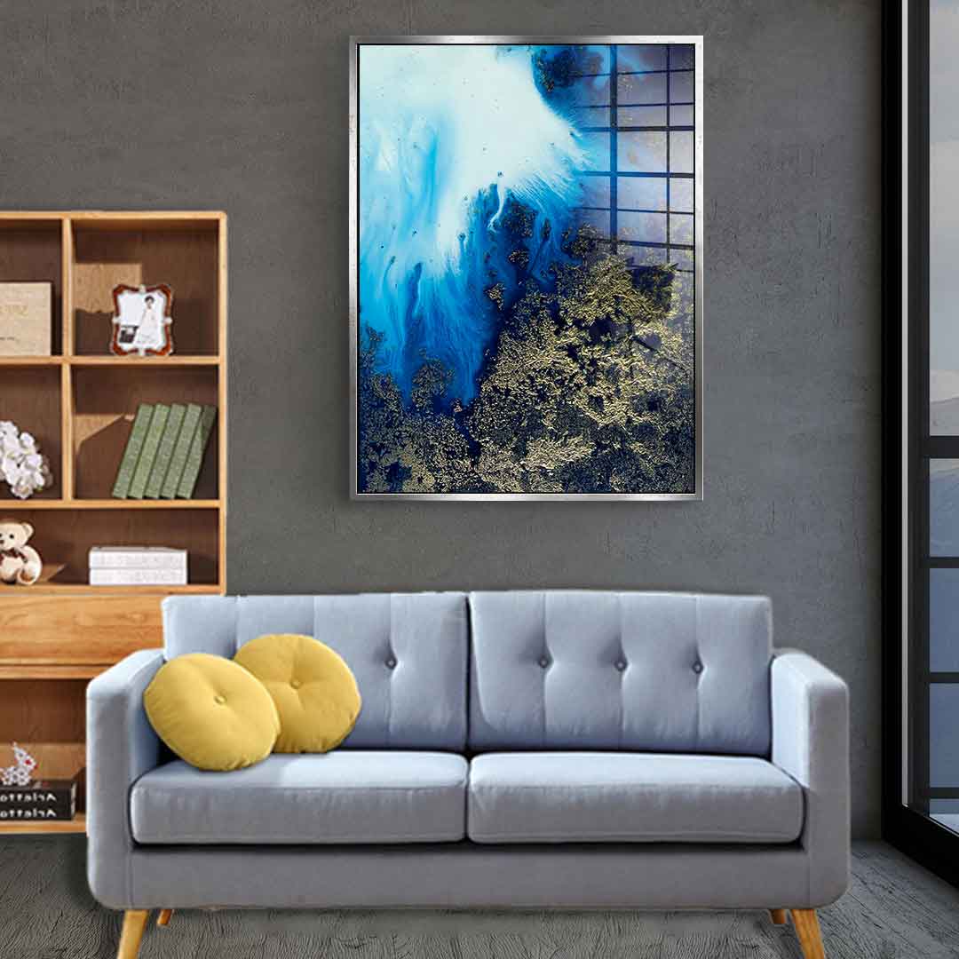 Navy Shimmer - Acrylglas