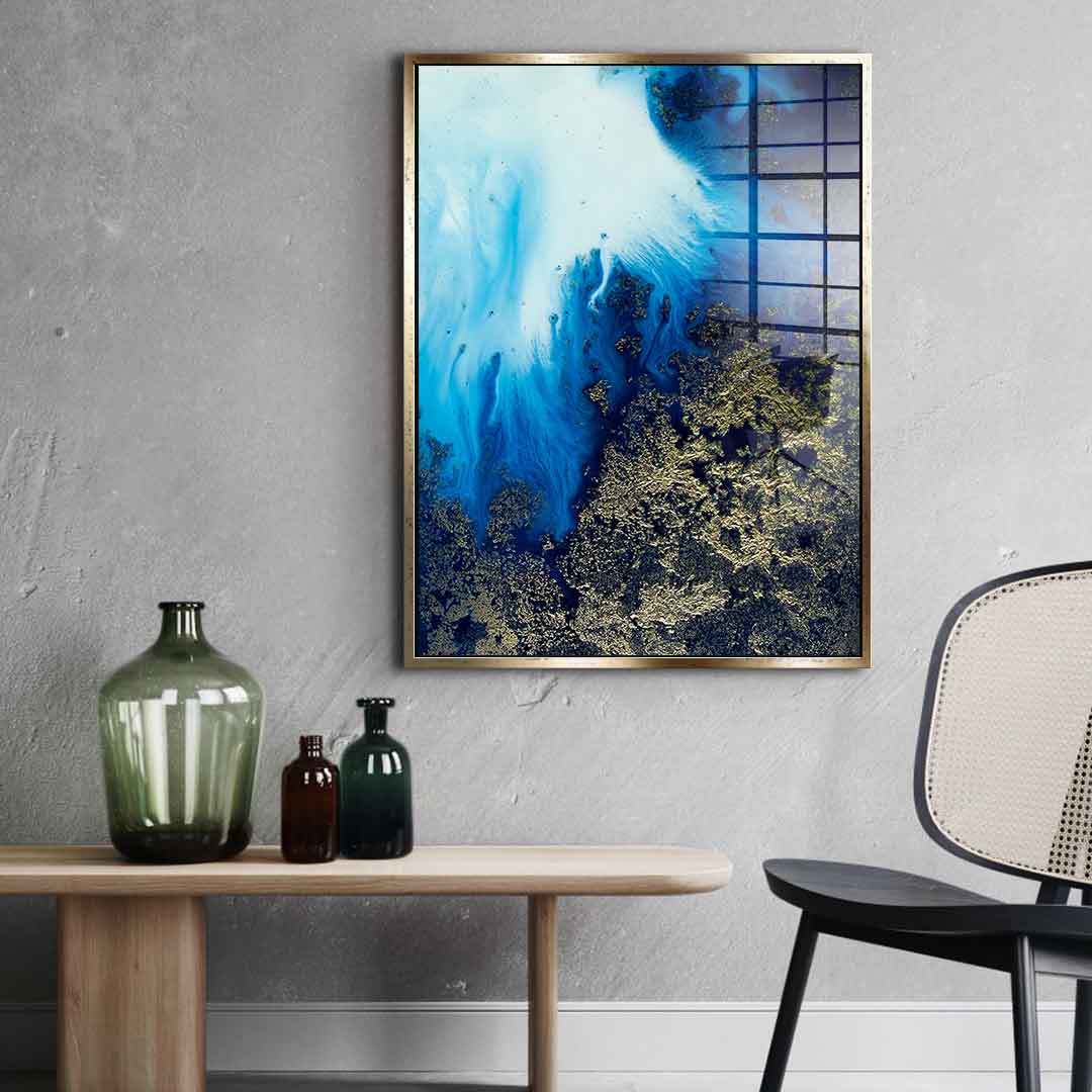 Navy Shimmer - Acrylic glass