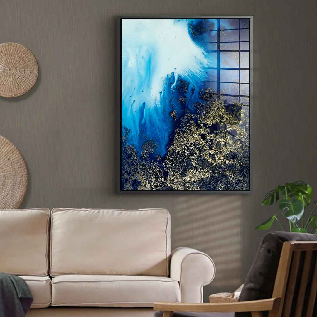 Navy Shimmer - Acrylic glass