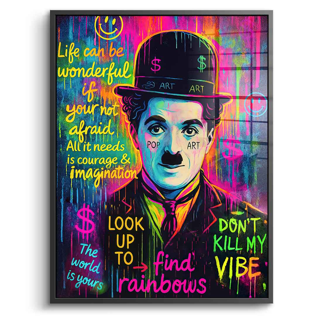 Neon Chaplin - Acrylglas