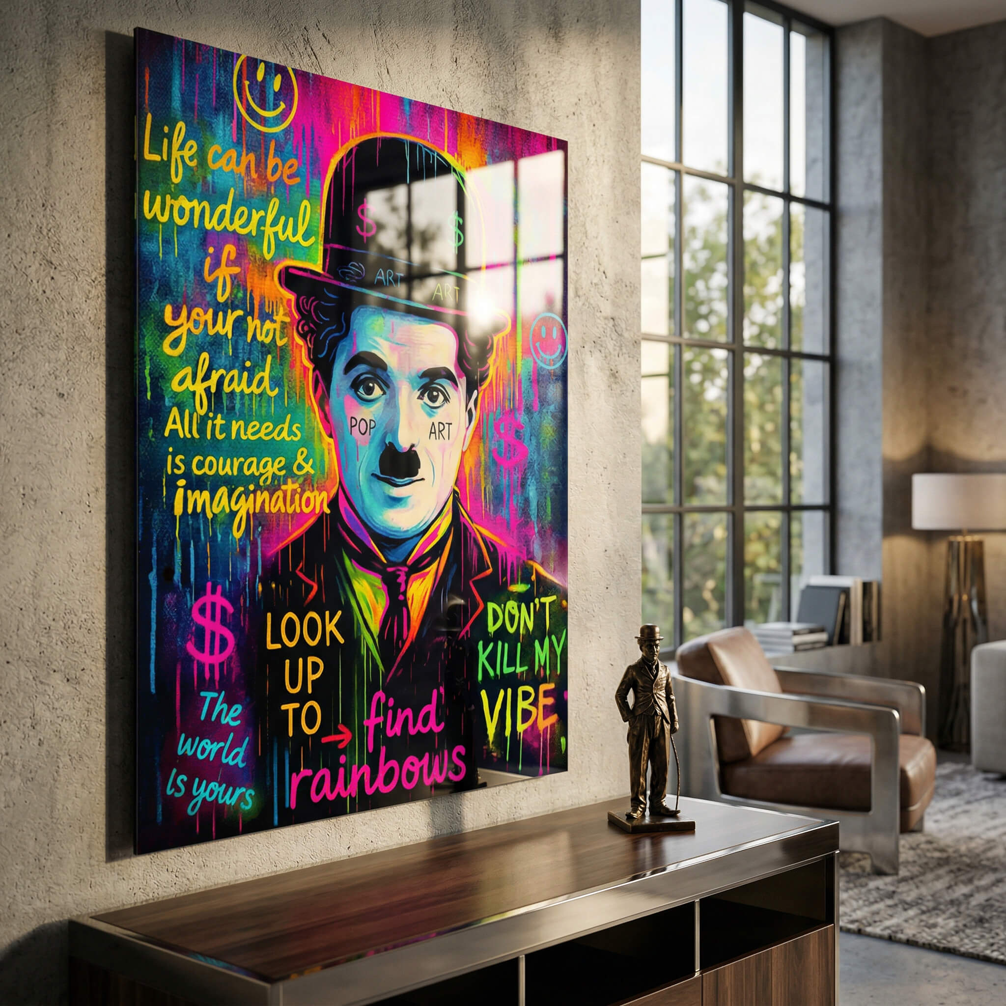 Neon Chaplin - Acrylglas