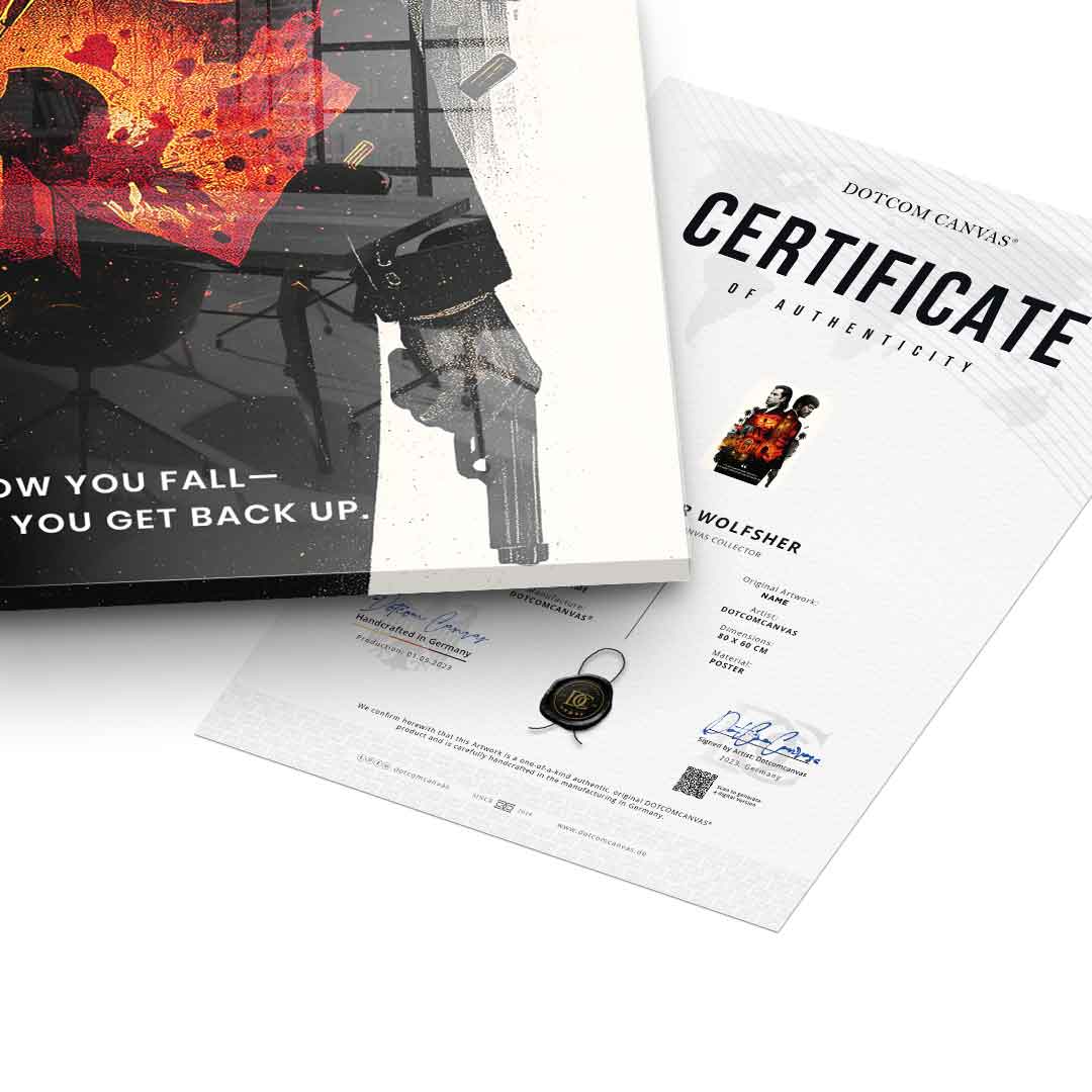 Never Accept Defeat - Acrylic glass