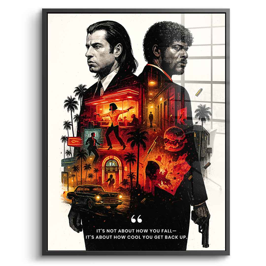 Never Accept Defeat - Acrylic glass