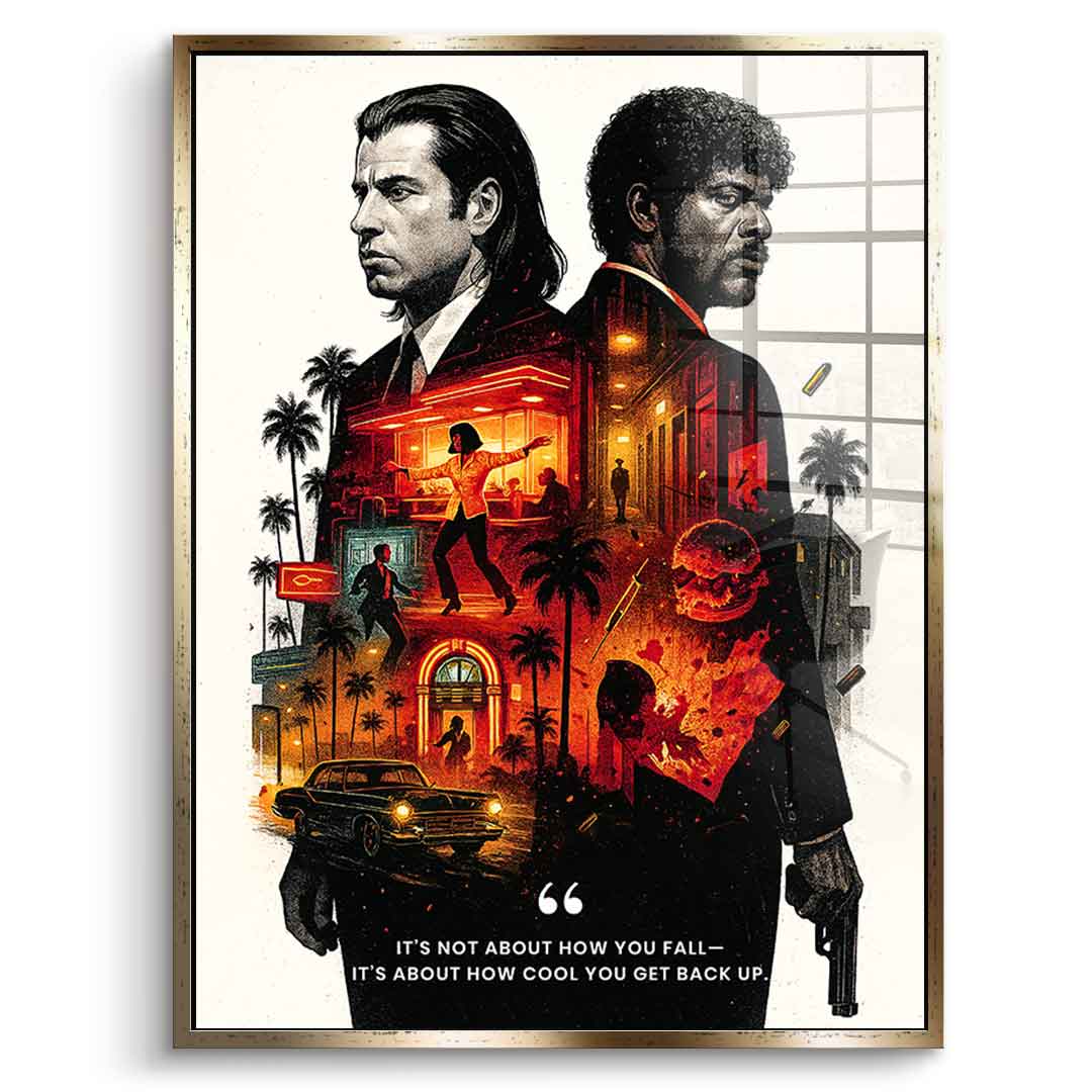 Never Accept Defeat - Acrylic glass