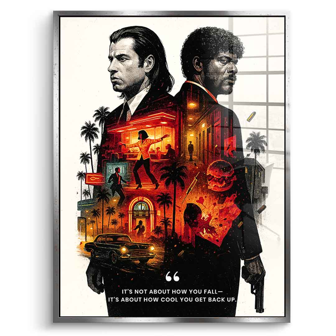 Never Accept Defeat - Acrylic glass