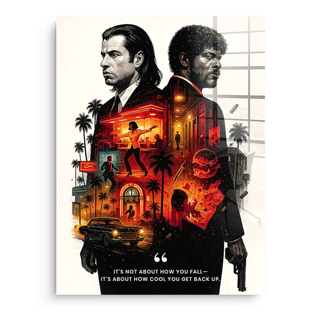 Never Accept Defeat - Acrylic glass