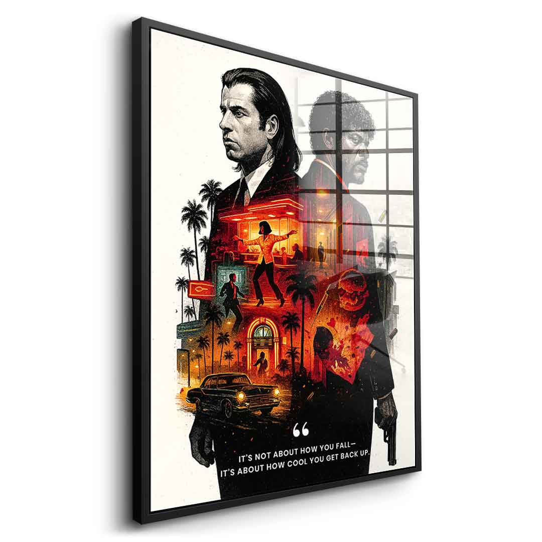 Never Accept Defeat - Acrylic glass