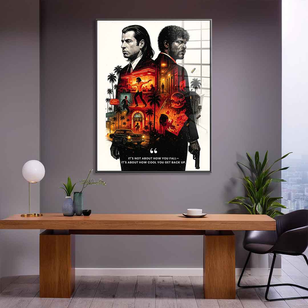 Never Accept Defeat - Acrylic glass