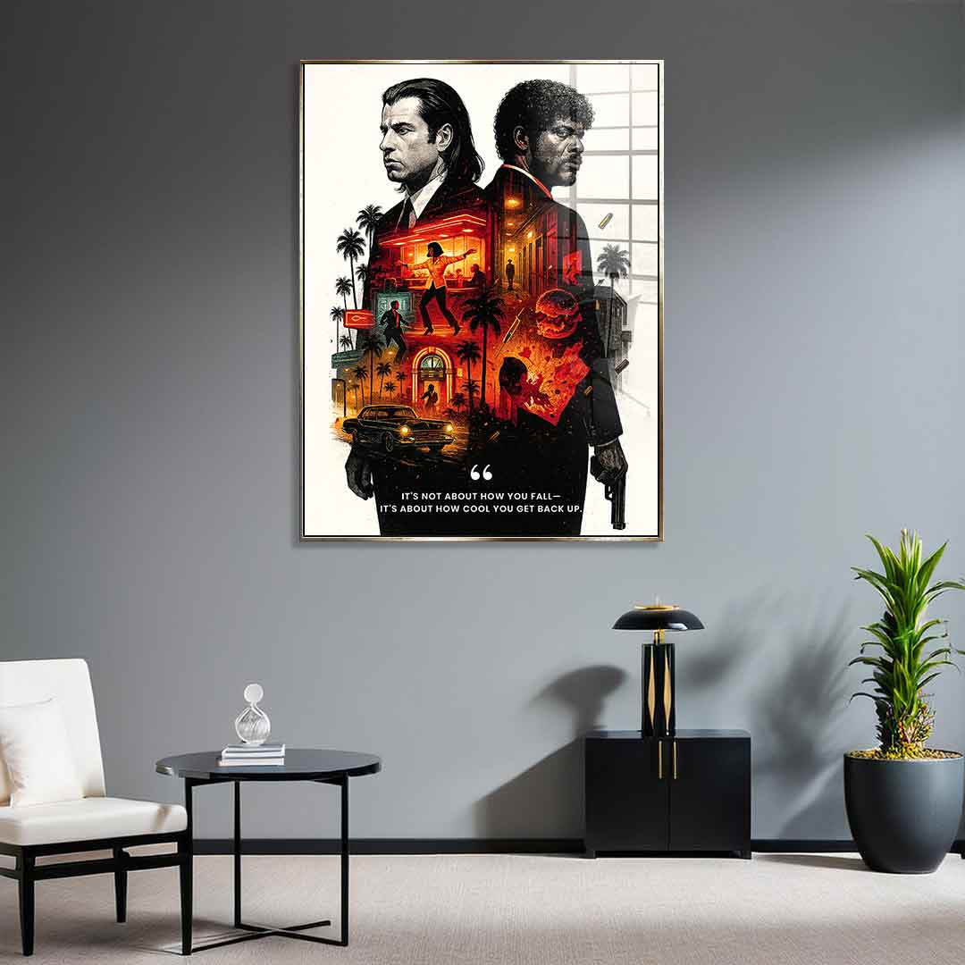 Never Accept Defeat - Acrylic glass