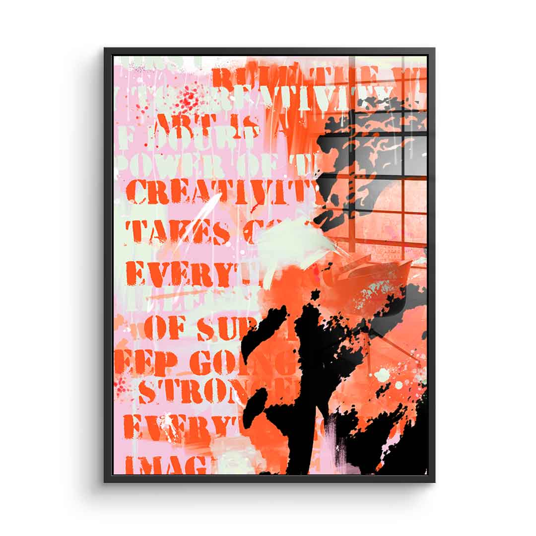 Never Give Up - Acrylic Glass