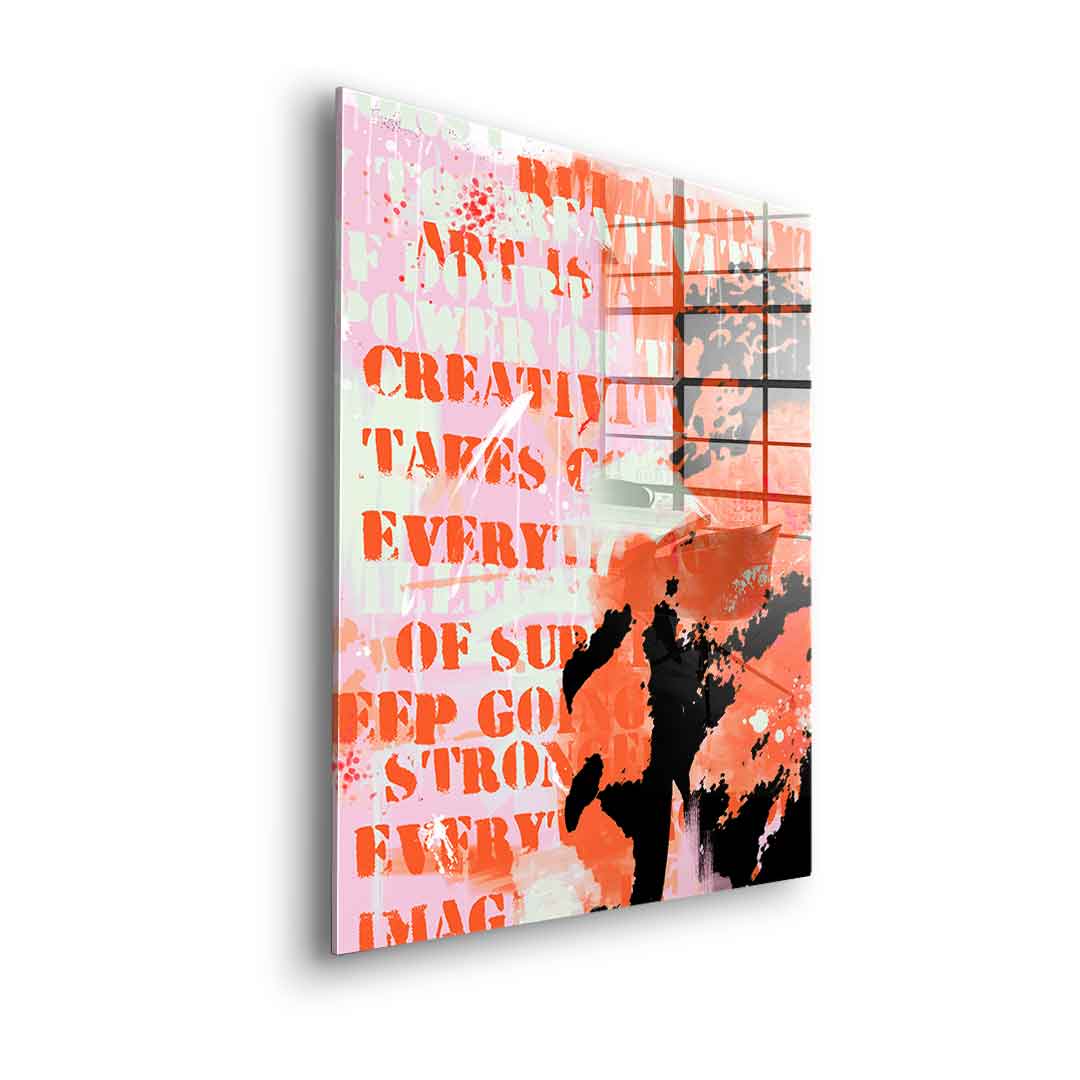 Never Give Up - Acrylic Glass