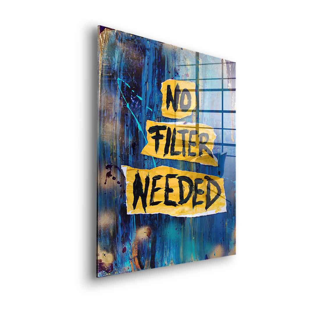 No Filter Needed - Acrylic Glass