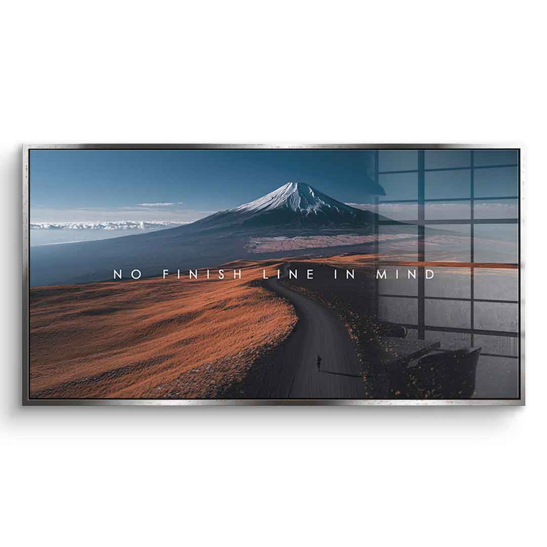 No finish line in Mind - Acrylglas