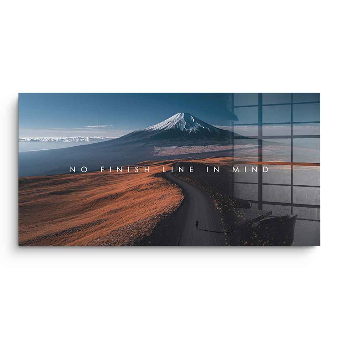 No finish line in Mind - Acrylglas
