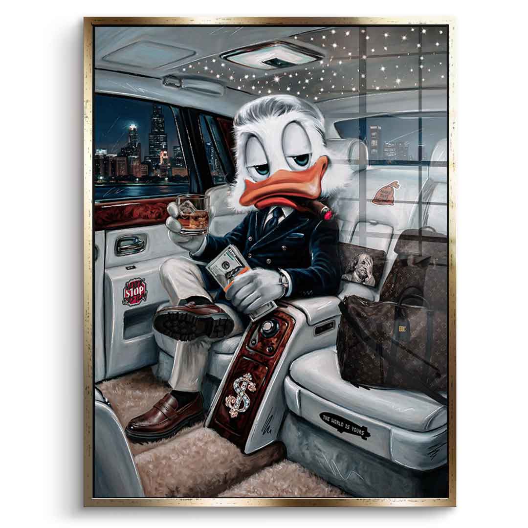 Old Money Duck - Acrylglas