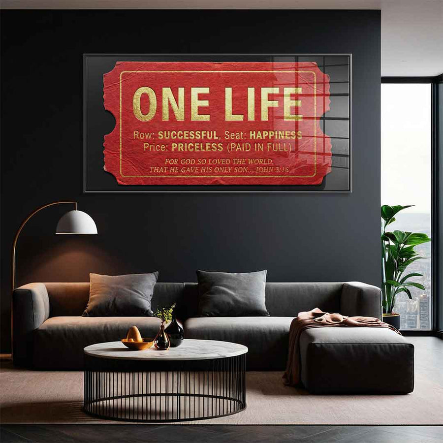 One Life - Acrylic glass