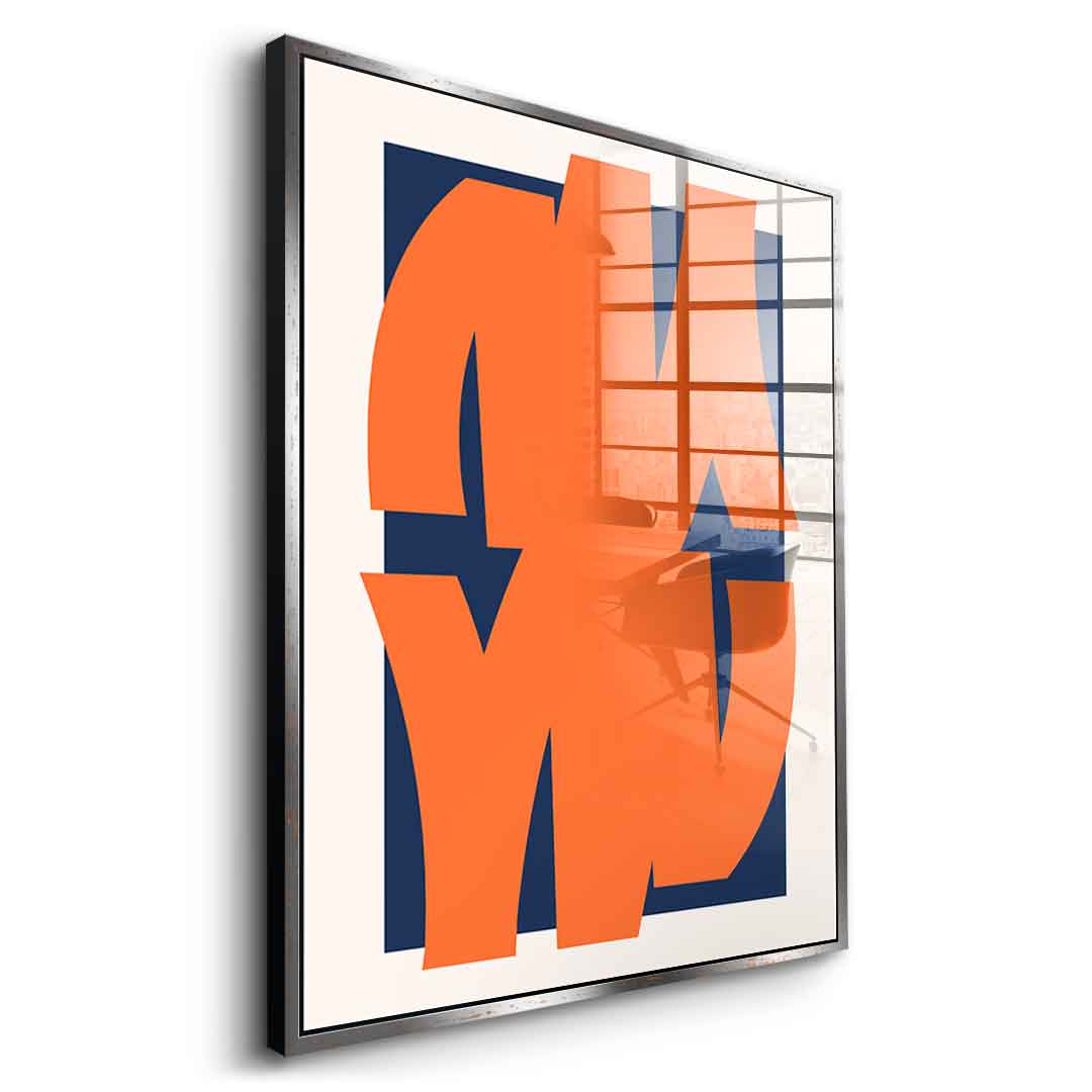 Orange mirror - Acrylic glass