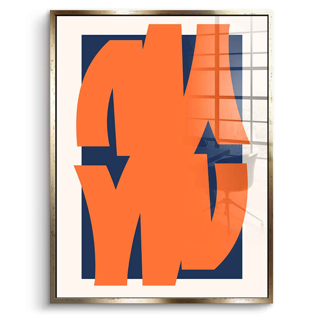 Orange mirror - Acrylic glass