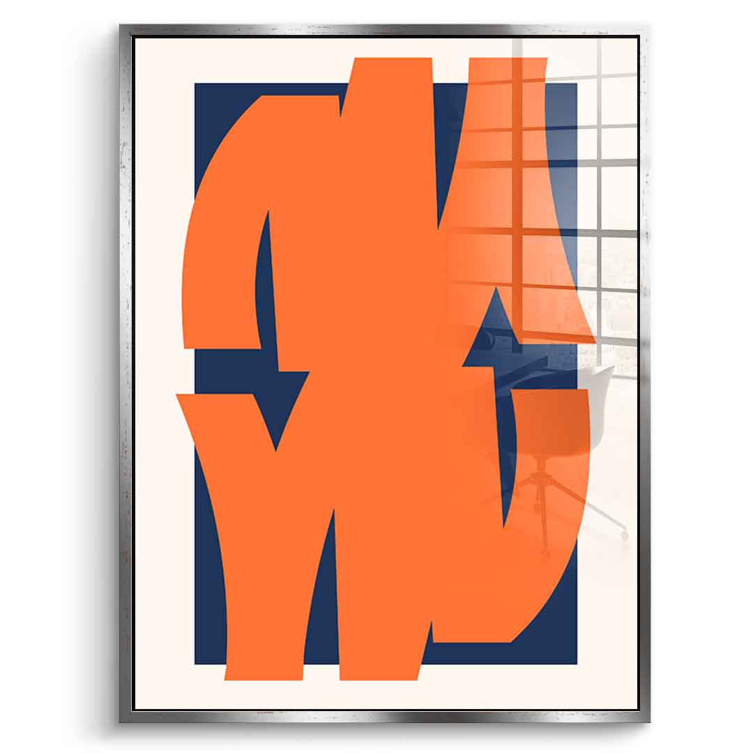 Orange mirror - Acrylic glass