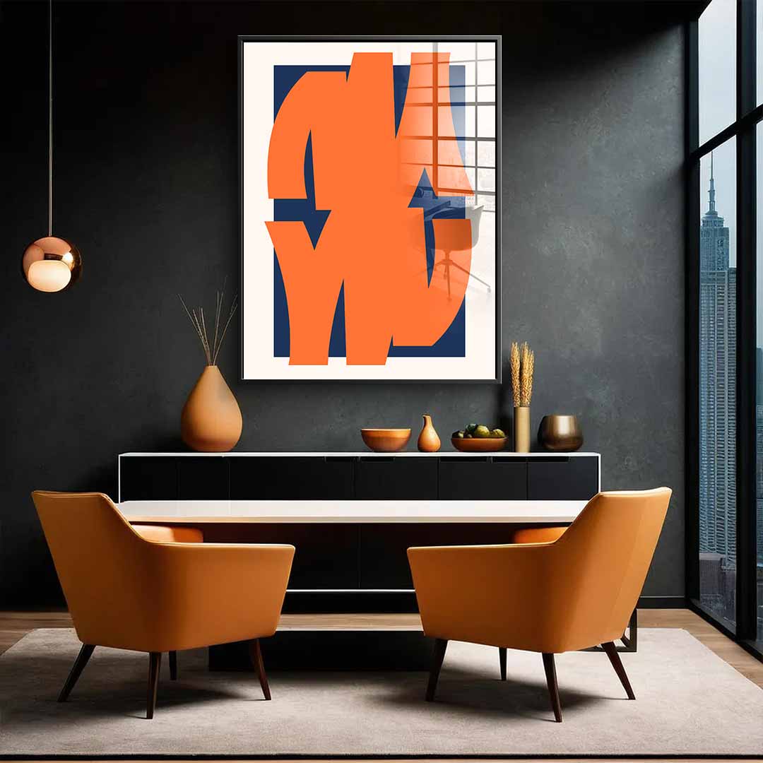 Orange mirror - Acrylglas