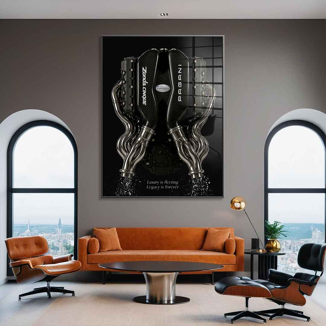 Pagani Engine - Acrylic glass