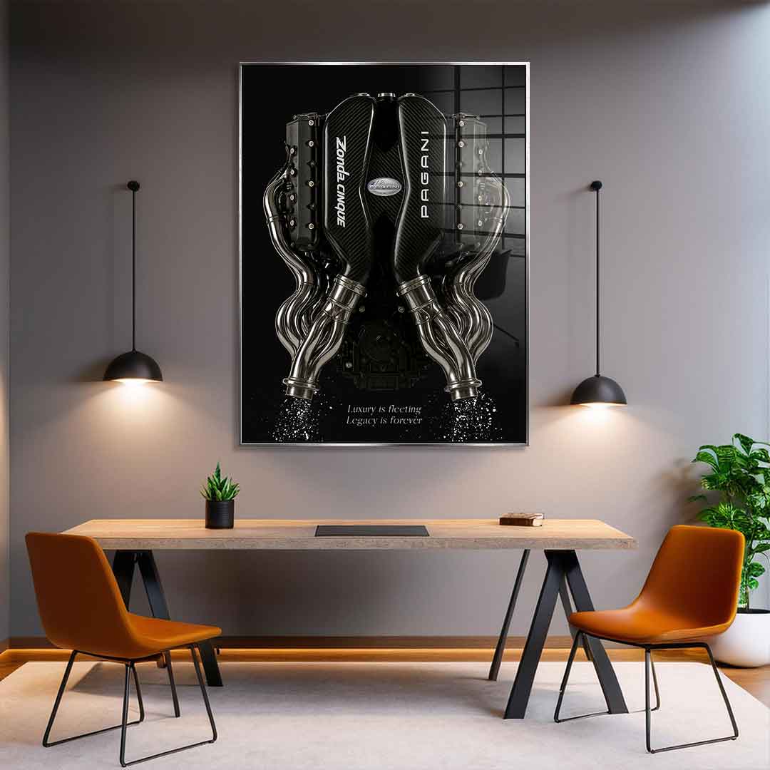 Pagani Engine - Acrylic glass