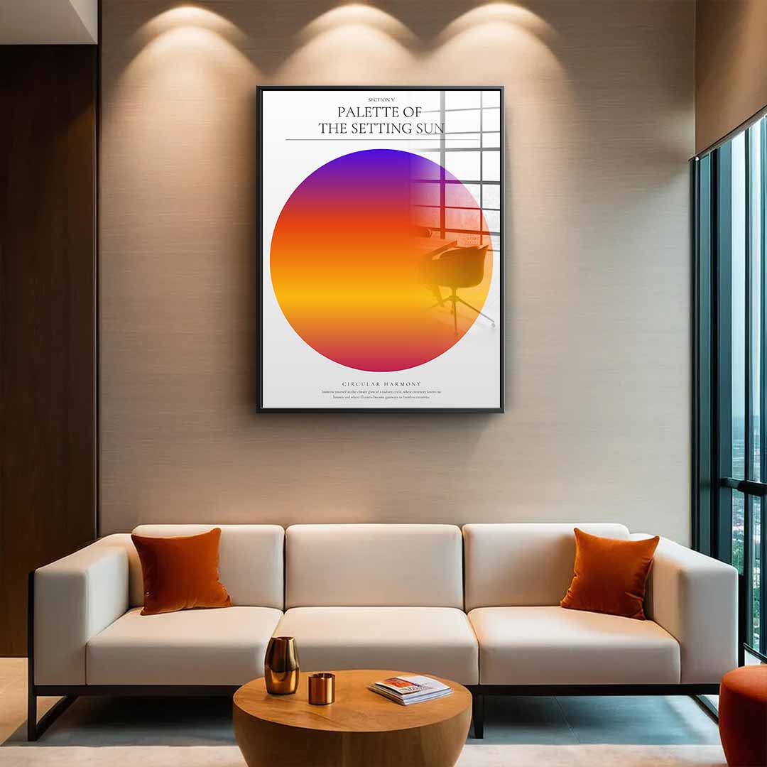 Palette of the setting sun - Acrylglas