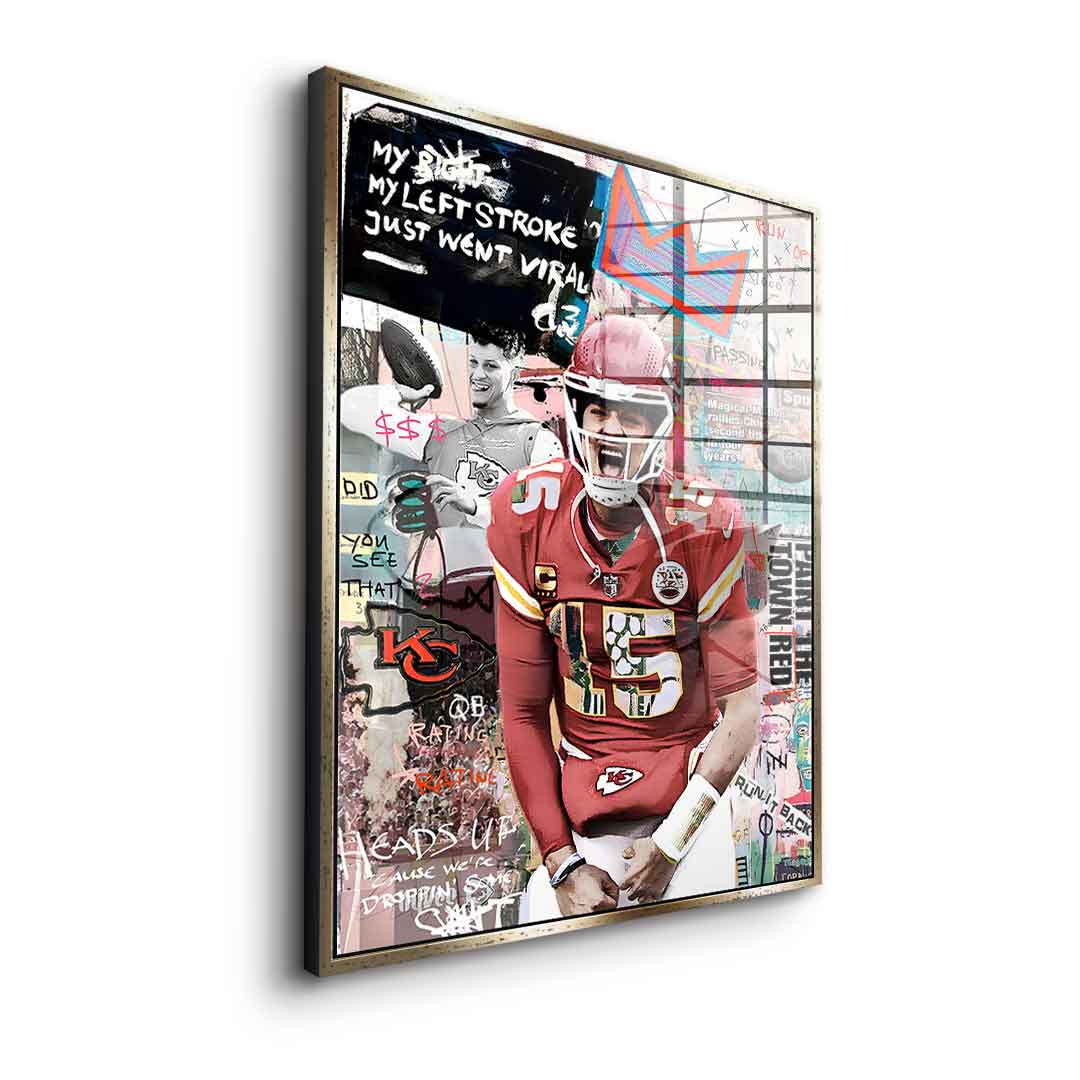 Pat Mahomes - acrylic glass