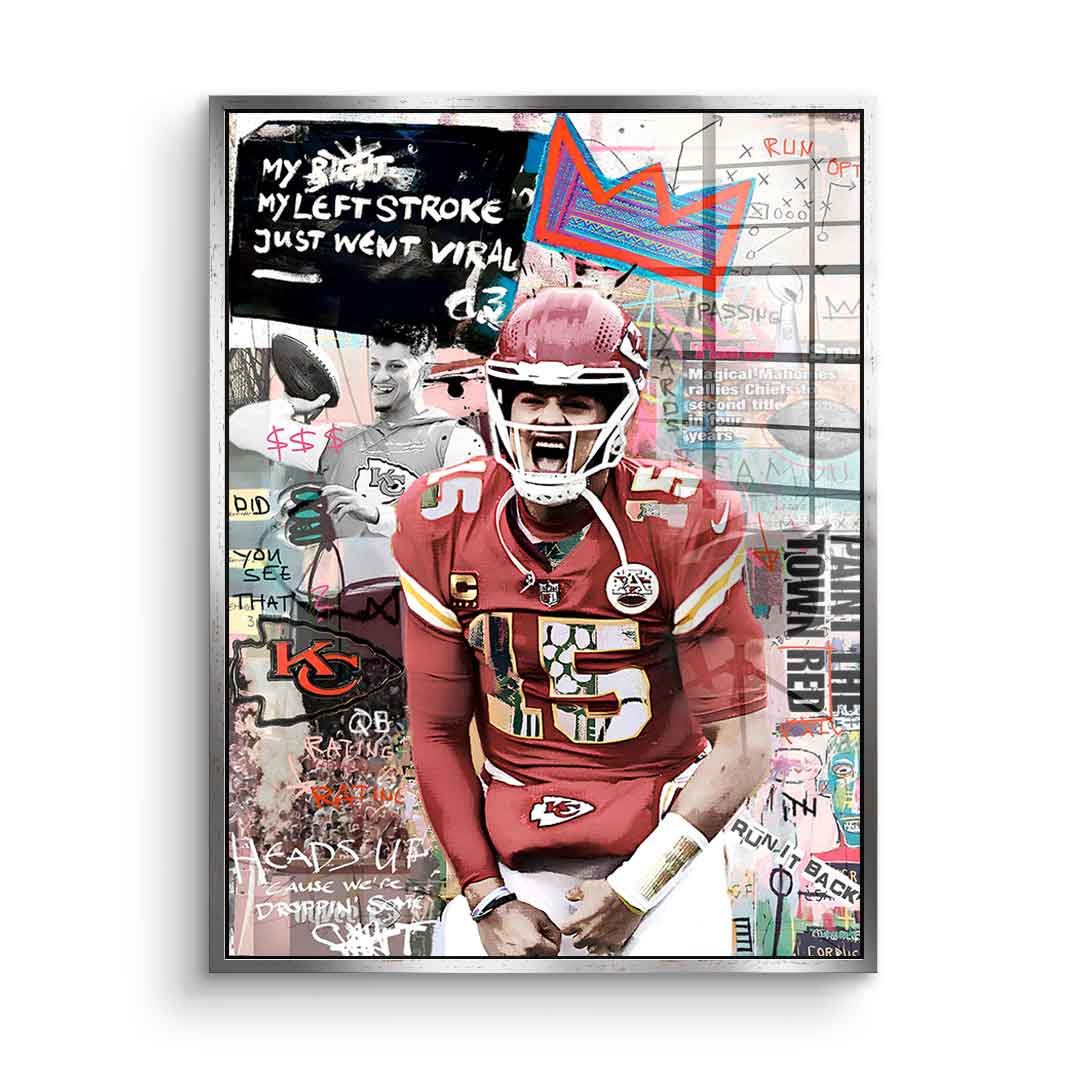 Pat Mahomes - acrylic glass