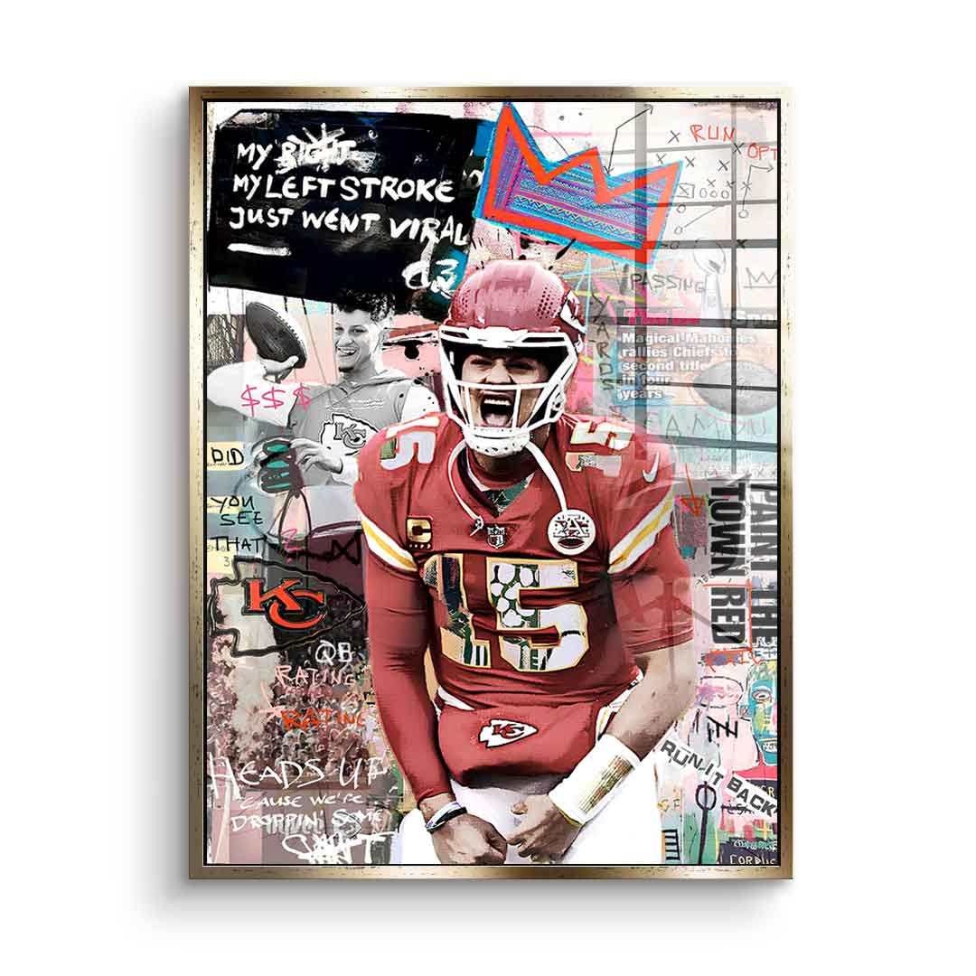 Pat Mahomes - acrylic glass