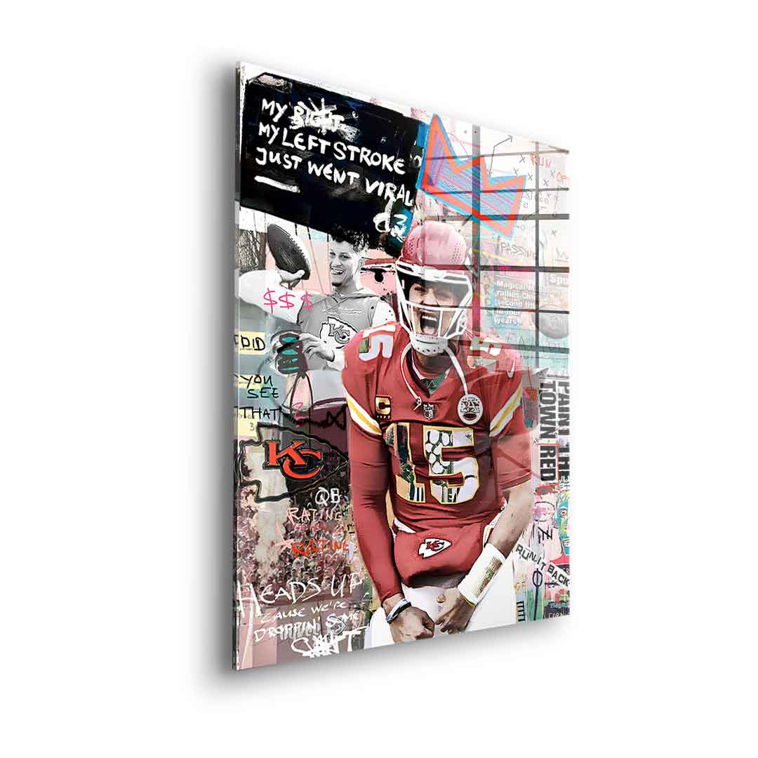 Pat Mahomes - acrylic glass