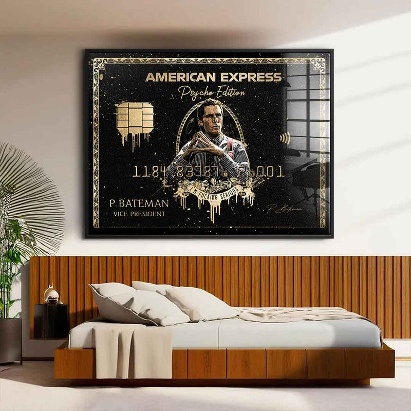 Royal American Express - Patrick Bateman - Acrylglas
